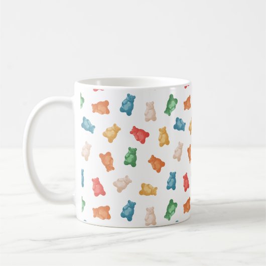 Gummibärmuster Kaffeetasse (Links)