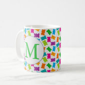 Gummibärmuster Kaffeetasse (Vorderseite Links)