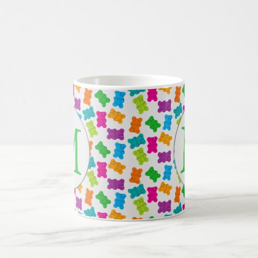 Gummibärmuster Kaffeetasse (Mittel)