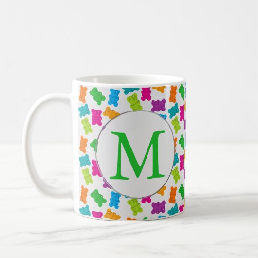 Gummibärmuster Kaffeetasse (Links)