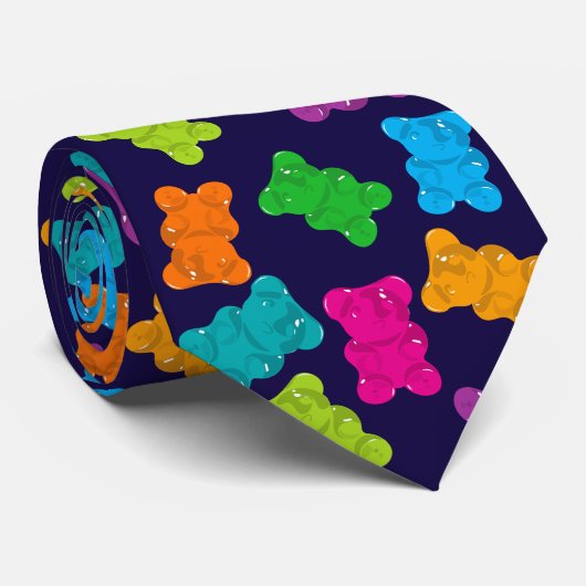 Gummibärmuster Krawatte (Gerollt)