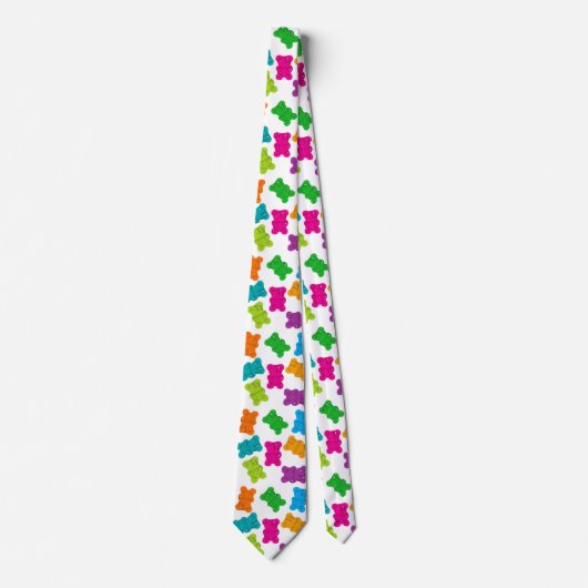 Gummibärmuster Krawatte (Vorderseite)