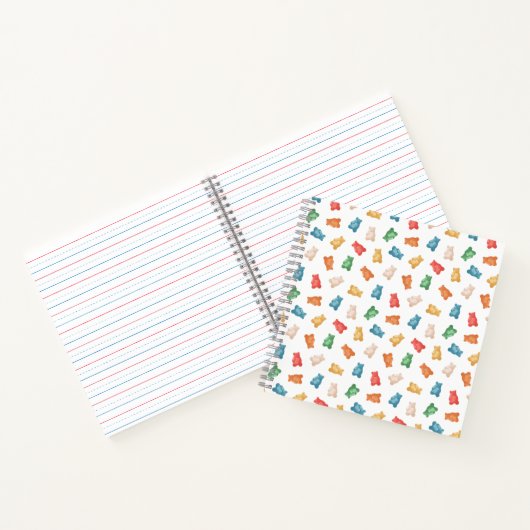 Gummibärmuster Notizblock (Innenseite)