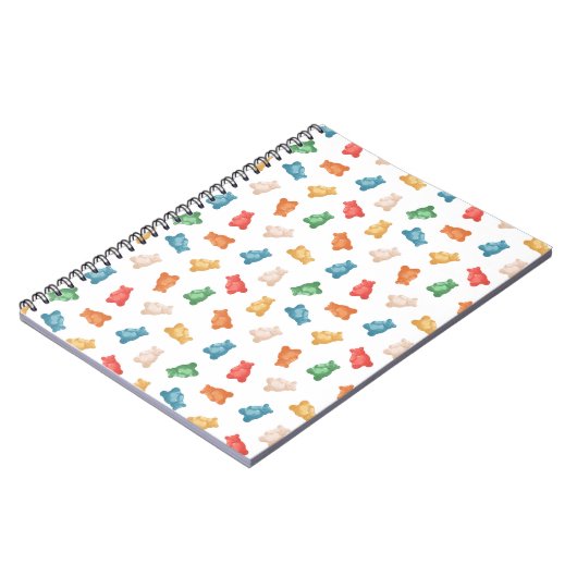 Gummibärmuster Notizblock (Linke Seite)