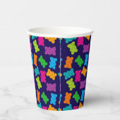 Gummibärmuster Pappbecher (Rechts)