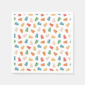 Gummibärmuster Serviette (Vorderseite)