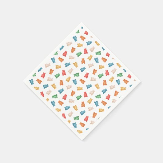 Gummibärmuster Serviette (Ecke)