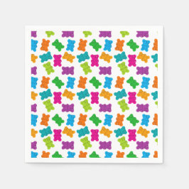 Gummibärmuster Serviette