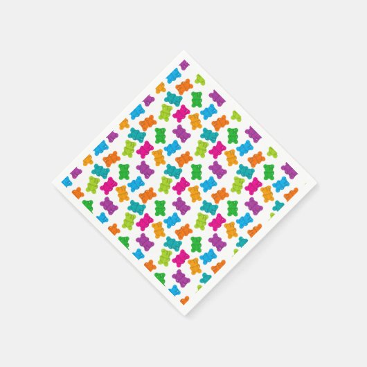 Gummibärmuster Serviette (Ecke)