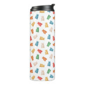 Gummibärmuster Thermosbecher (Nach links gedreht)