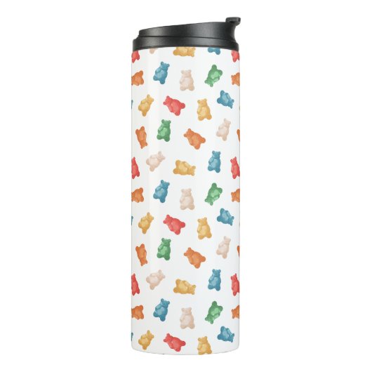 Gummibärmuster Thermosbecher (Nach links gedreht)