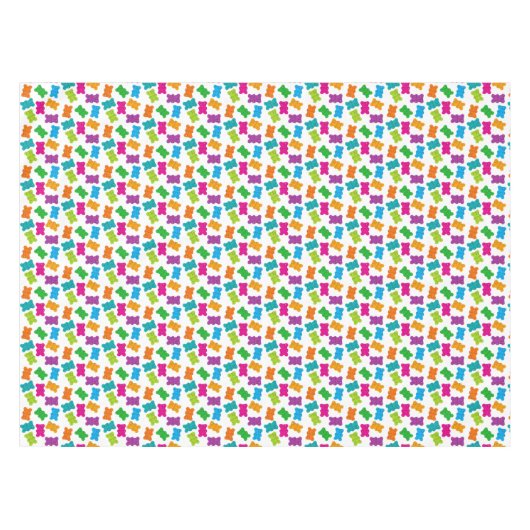 Gummibärmuster Tischdecke (Vorderseite (Horizontal))