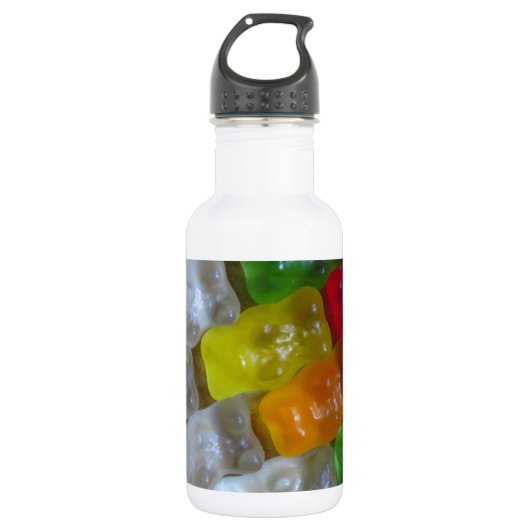 Gummibärmuster Trinkflasche (Vorderseite)