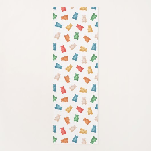 Gummibärmuster Yogamatte (Vorderseite)