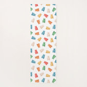 Gummibärmuster Yogamatte (Rückseite)