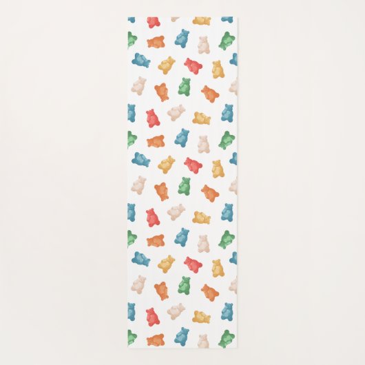Gummibärmuster Yogamatte (Rückseite)