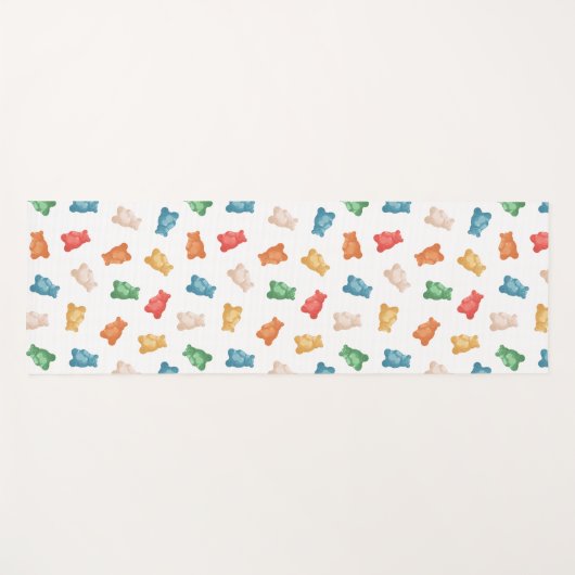 Gummibärmuster Yogamatte (Vorderseite (Horizontal))
