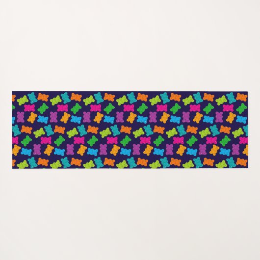 Gummibärmuster Yogamatte (Rückseite (Horizontal))