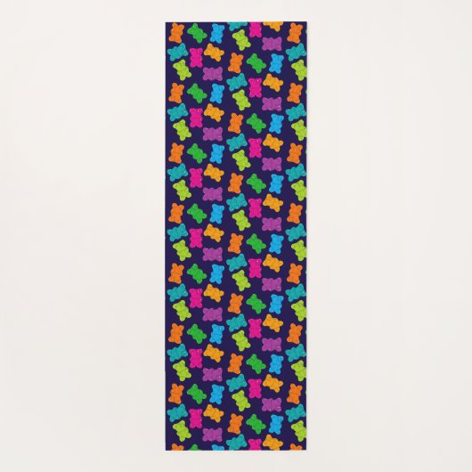 Gummibärmuster Yogamatte (Rückseite)