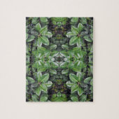 Gummibaum-Blattmuster Puzzle (Vertikal)