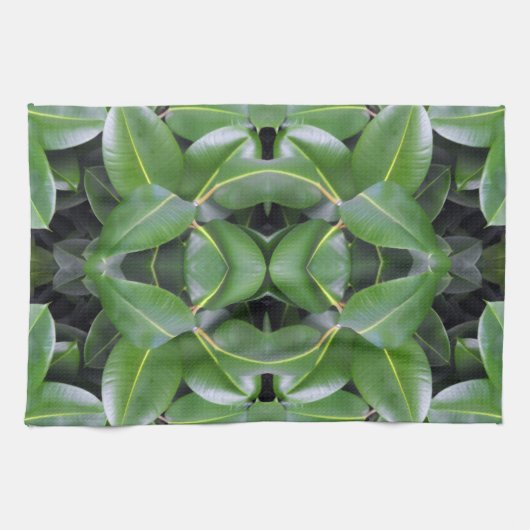 Gummibaummuster Handtuch (Horizontal)