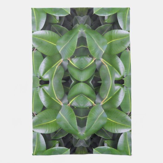 Gummibaummuster Handtuch (Vertikal)