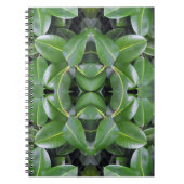 Gummibaummuster Notizblock (Vorderseite)