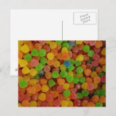 Gummibonbons Postkarte (Vorne/Hinten)