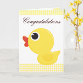 GummiDuckie Karte (Gelbe Blume)