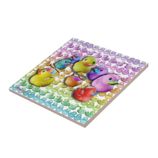 GummiDuckies Keramik-Fliese Fliese (Seite)