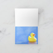 Gummiducky danken Ihnen Anmerkungen Dankeskarte (Innenseite)