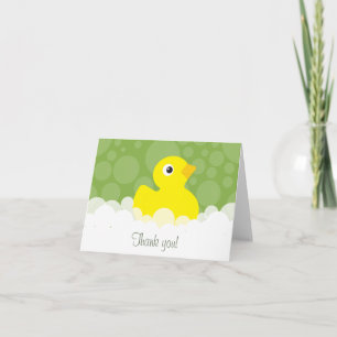 Gummiducky danken Ihnen, - Grün zu merken Dankeskarte
