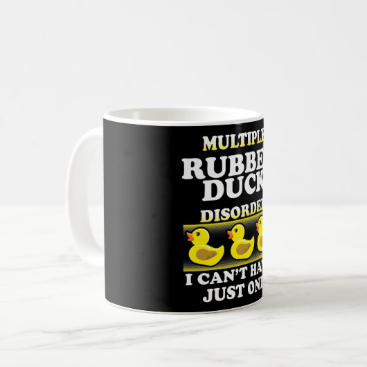 Gummientbeinungs-Quack-Sprichwort Kaffeetasse (Vorderseite Links)
