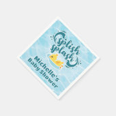 Gummientchen Splish Splash Baby Shower Serviette (Ecke)