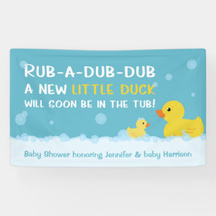 Gummiente Baby-Party geschlechtsneutral Banner