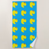 Gummiente Badetuch (Vorderseite)