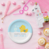 Gummiente Bubble-Bad-Junge-Baby-Party Pappteller (Party)