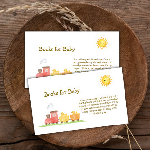 Gummiente Choo Choo Zug Bücher Für Baby Shower Begleitkarte