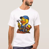 Gummiente Dachdecker T-Shirt (Vorderseite)