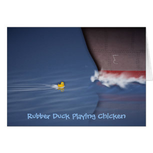 Gummiente, die Huhn spielt