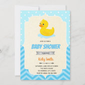 Gummiente Dusche Einladung (Vorderseite)