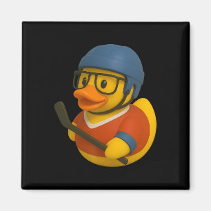 Gummiente Eis-Hockey-Spieler Ducky Duckie Männer F Magnet