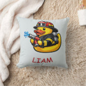 Gummiente Feuerwehrmann Kissen (Decke)