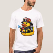 Gummiente Feuerwehrmann T-Shirt (Vorderseite)