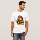 Gummiente Feuerwehrmann T-Shirt (Vorne ganz)