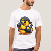 Gummiente Fotograf T-Shirt (Vorderseite)