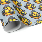 Gummiente Fotograph Geschenkpapier (Rolleneckpunkt)
