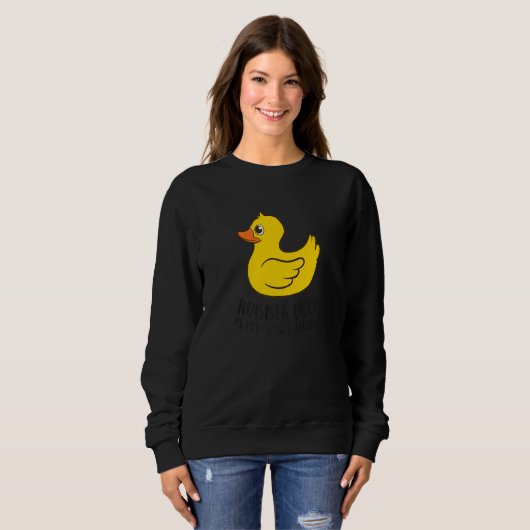 Gummiente Geisttier  Ente Sweatshirt (Vorne ganz)