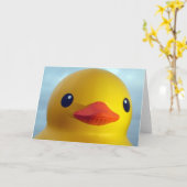 Gummiente Karte (Gelbe Blume)