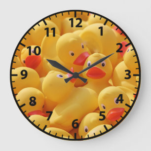 Gummiente Kinder-Badezimmer-Wanduhr Große Wanduhr